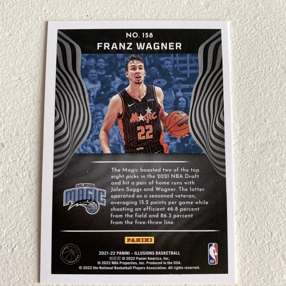 2021-2022 Franz Wagner Panini Illusions Rookie Card # 27/125 - Picture 2 of 2